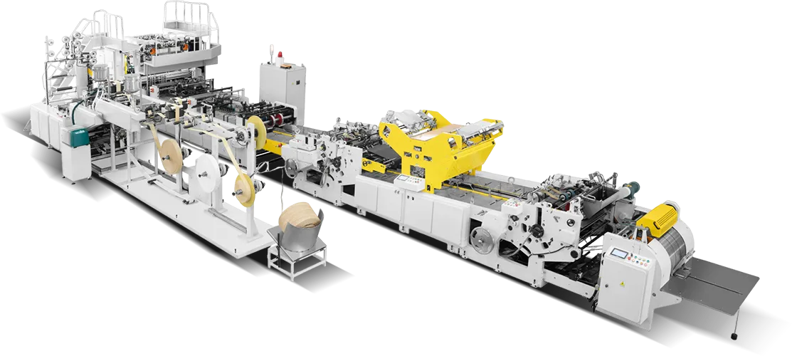 Fully Automatic High Speed Sheet Fed Paper Bag Making Machine